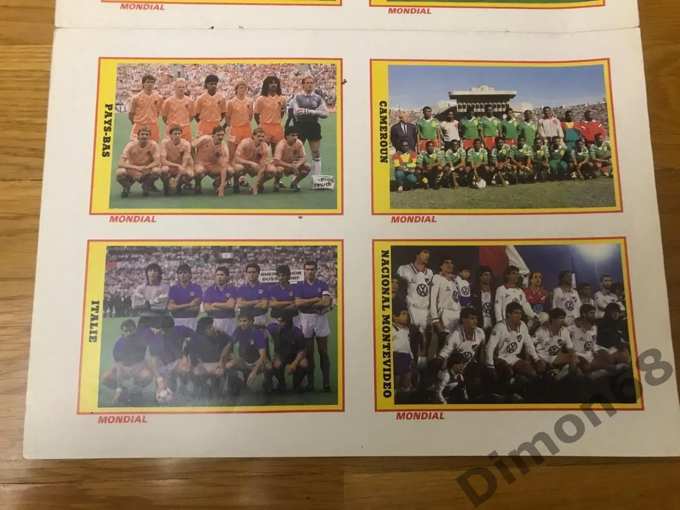 8 карточек сб и клубы мира из журнала MONDIAL 2