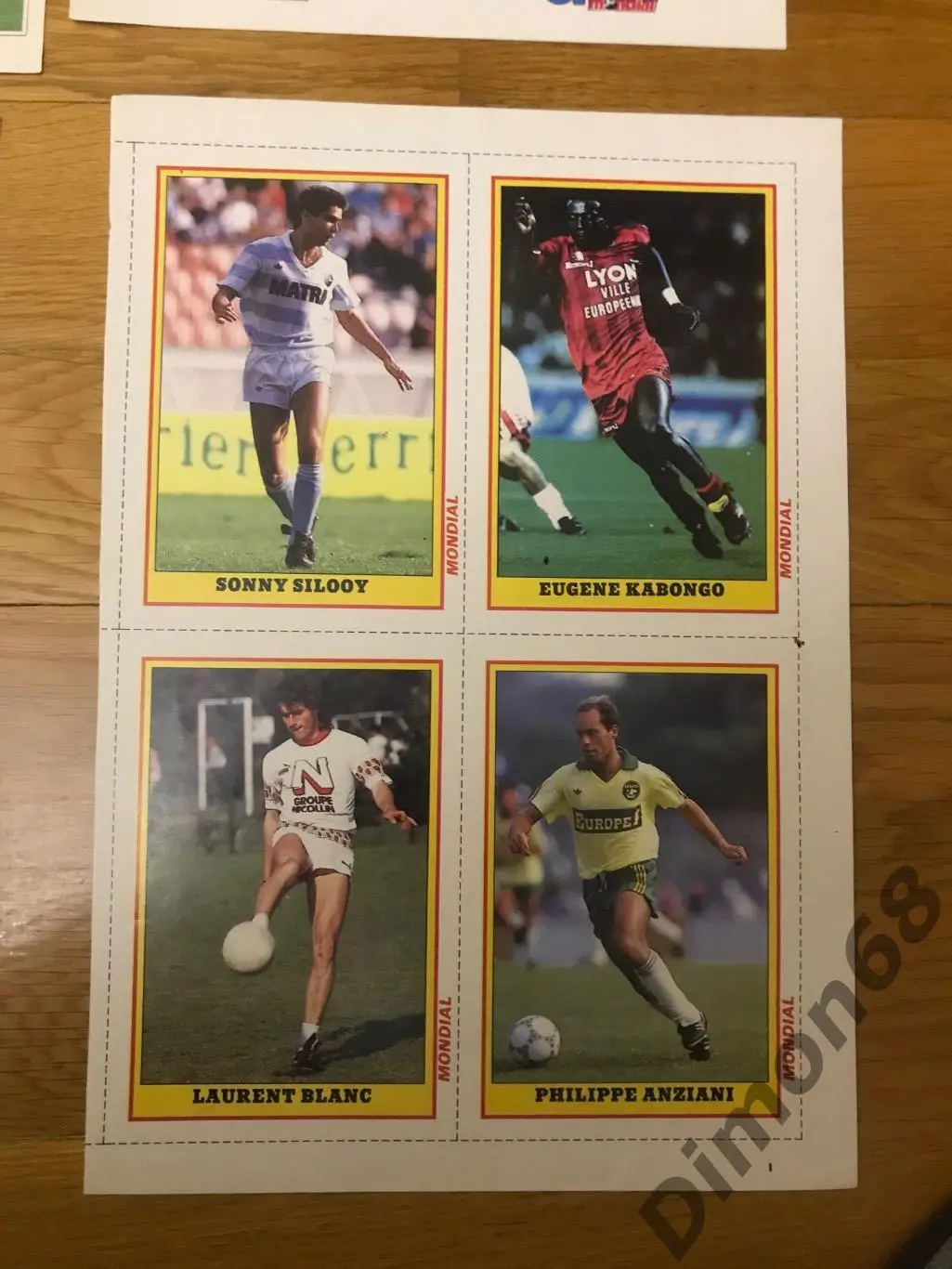 20 карточек игроков из журнала онзе/ мондиаль и MONDIAL 5