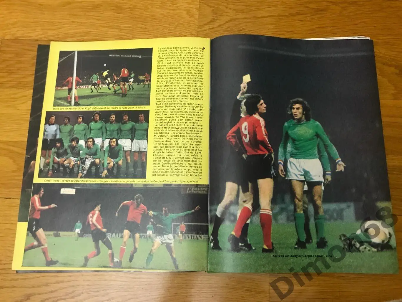 14 листов с играми и постерами игроков еврокубков из журнала онзе 3