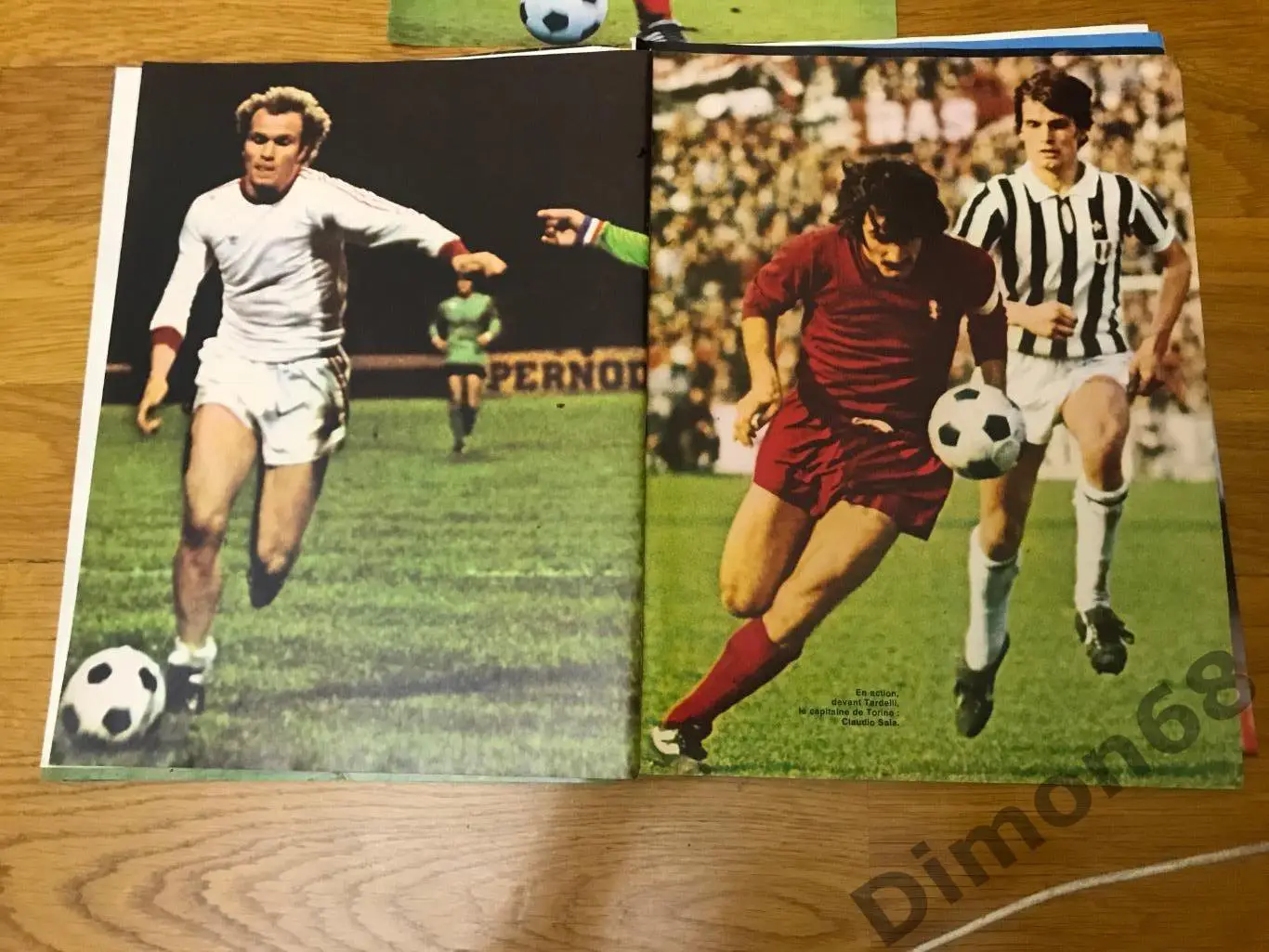 14 листов с играми и постерами игроков еврокубков из журнала онзе 7