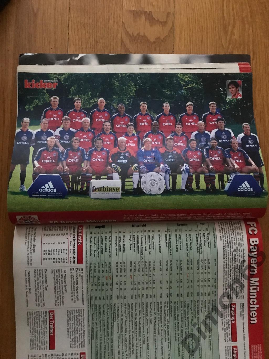 Kicker Bundesliga сезон 1999/2000г отсутствует центральный постер 1