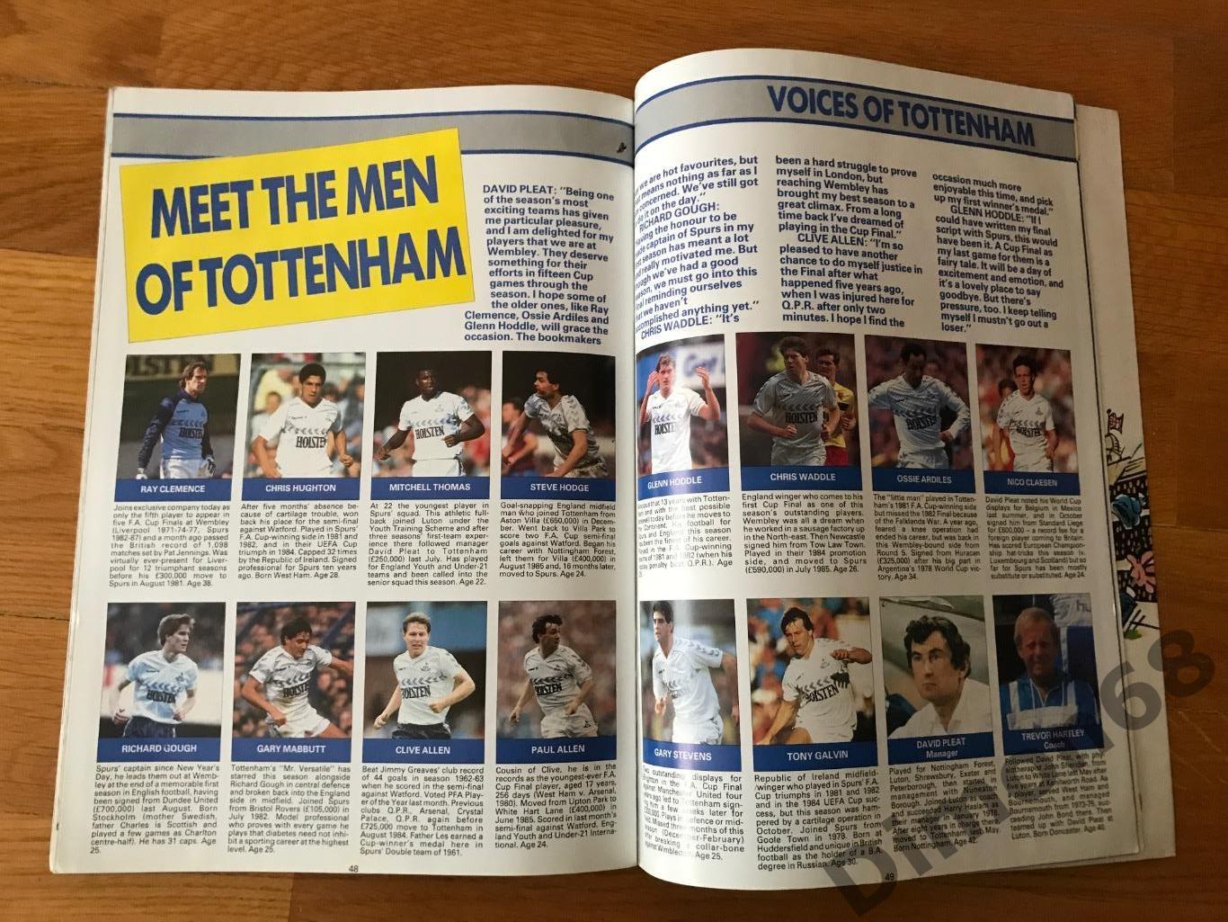 официальная программа кубка англии 1987г ковентри тотенхэм 6