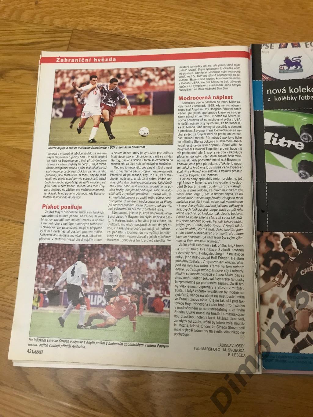 Fotbal sport 1997г журнал не целый 3