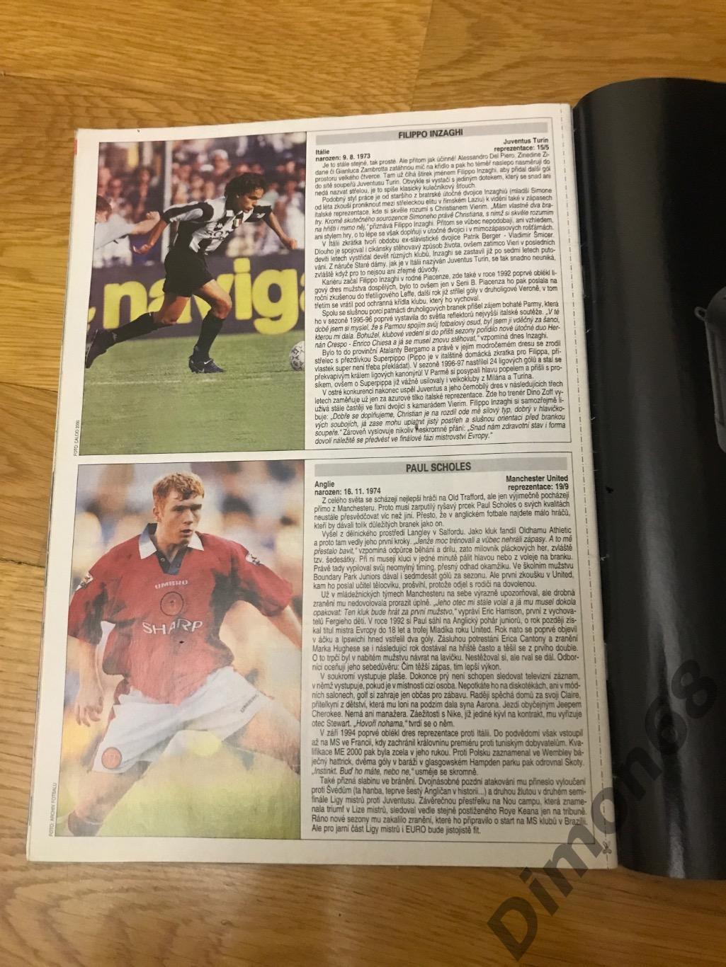Fotbal sport 2000г журнал не целый 1