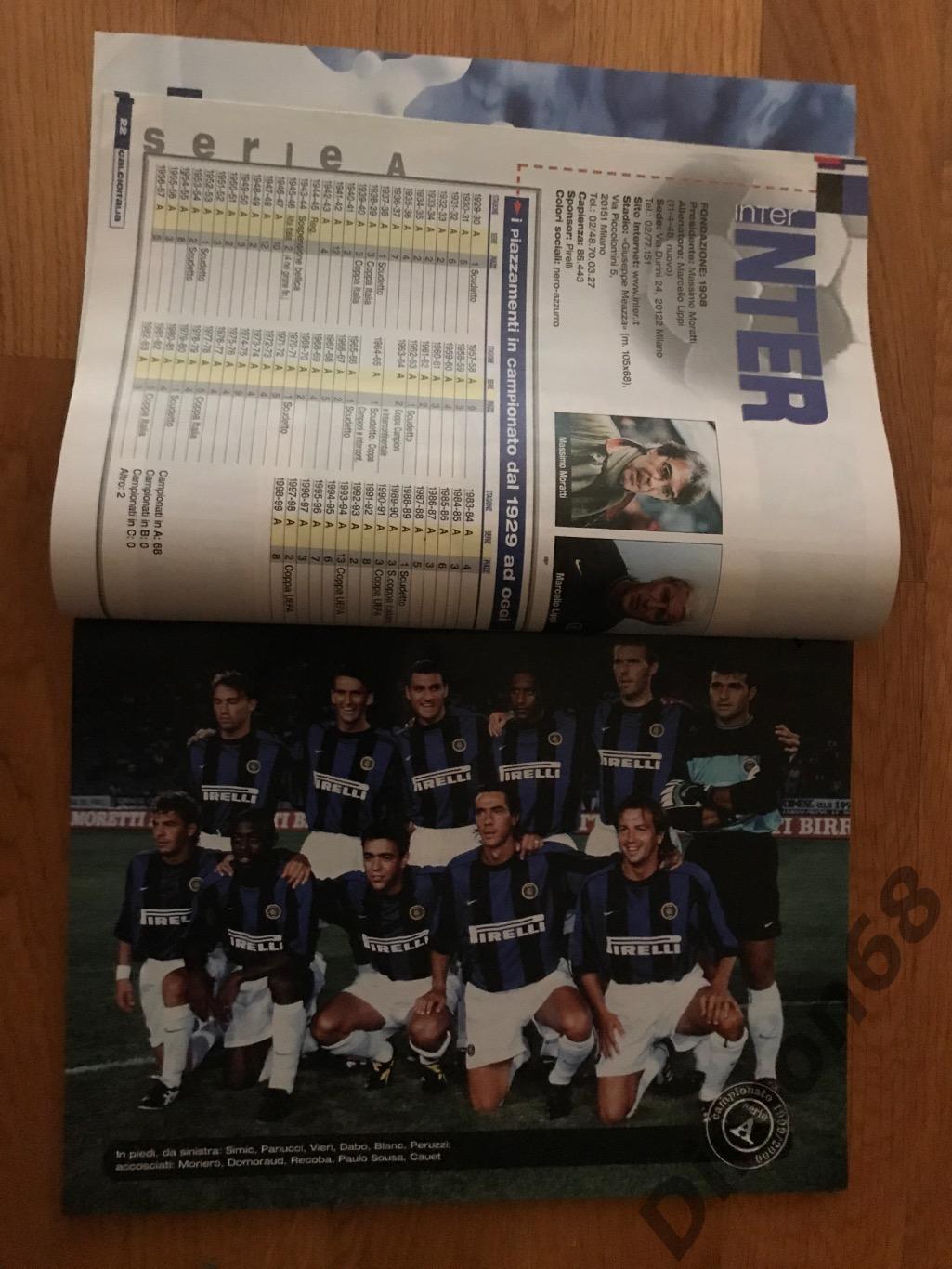 Calcioitalia guerin sportivo 99/2000г представление команд серии A,B,C1,C2 целый 2
