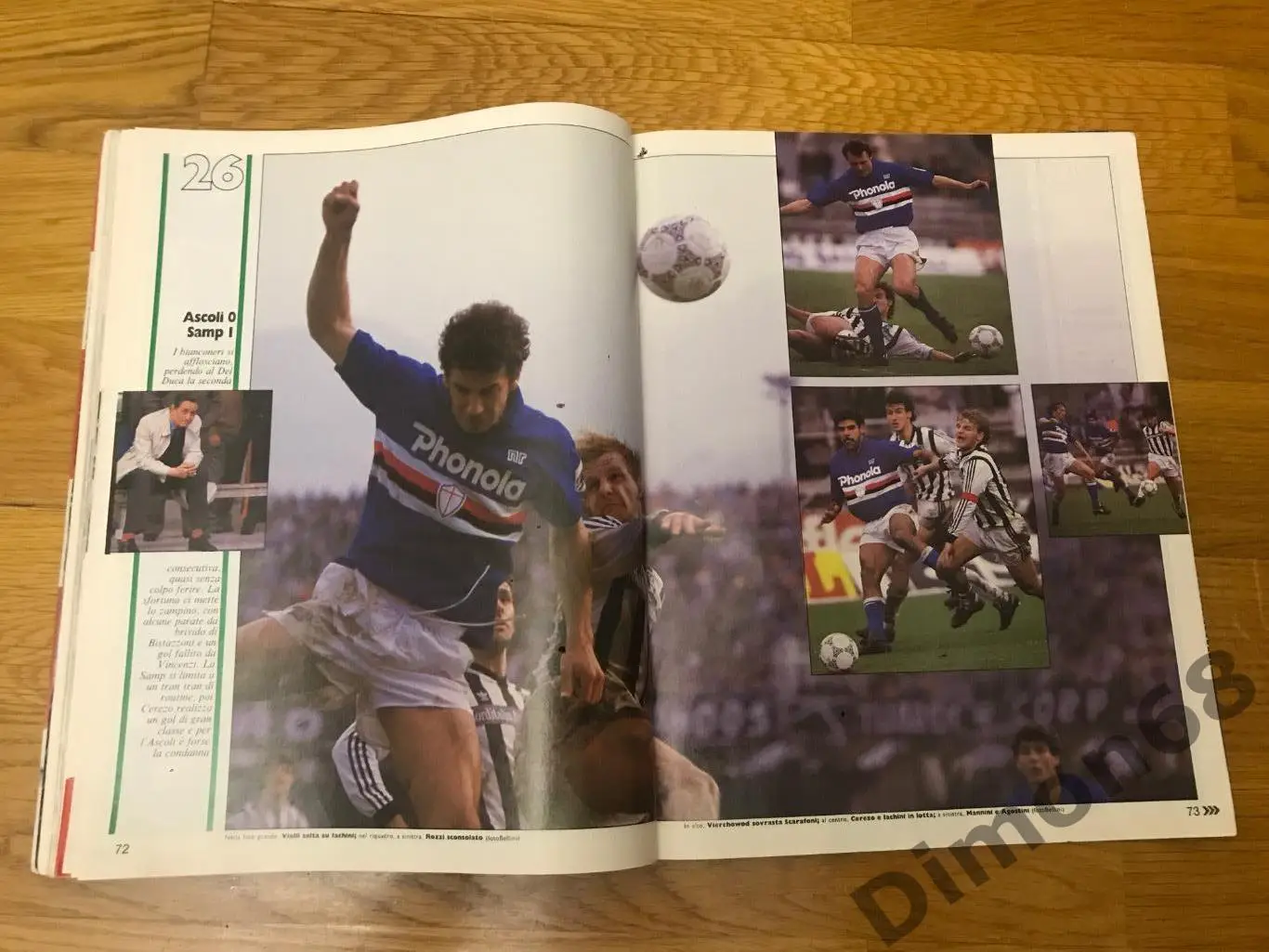 Guerin sportivo’17 1987г журнал не целый есть на два листа постер парма 7