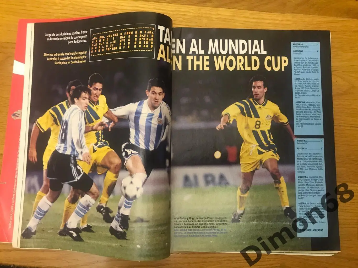 журнал южноамериканской конфедерации 93/94г 1