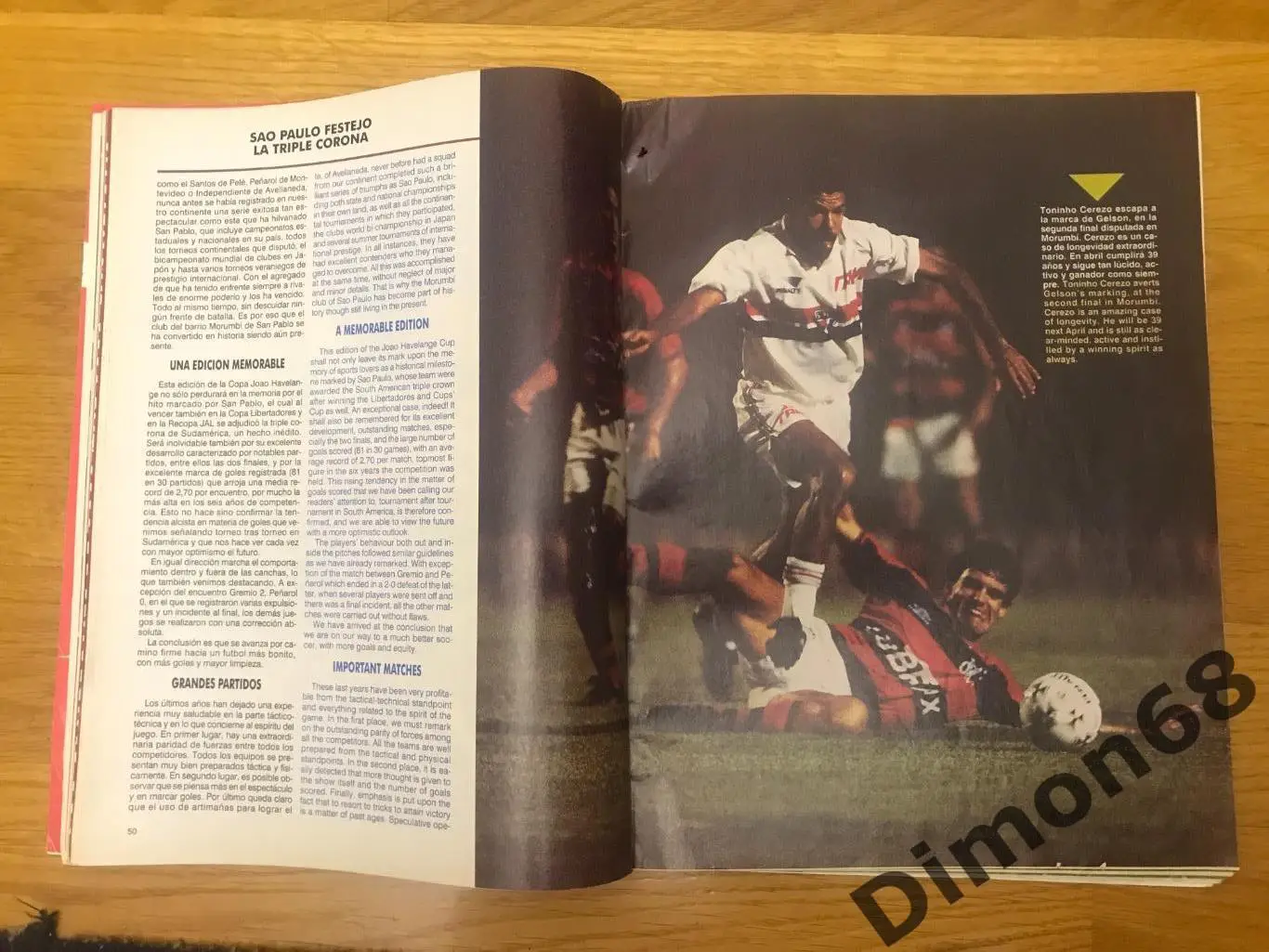 журнал южноамериканской конфедерации 93/94г 2