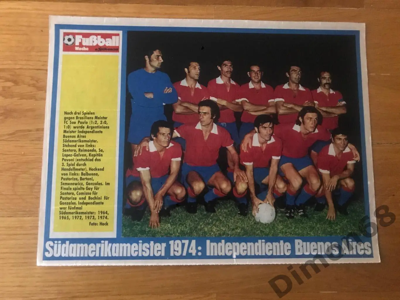 индепендьенте(аргентина) из немецкого журнала