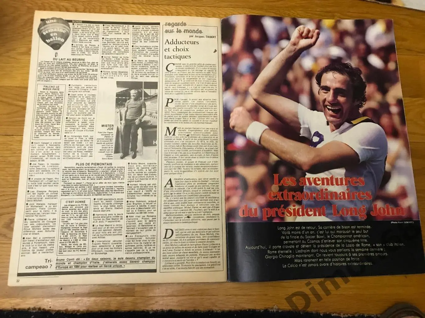 FRANCE football 705 1983г постер бордо журнал целый 2