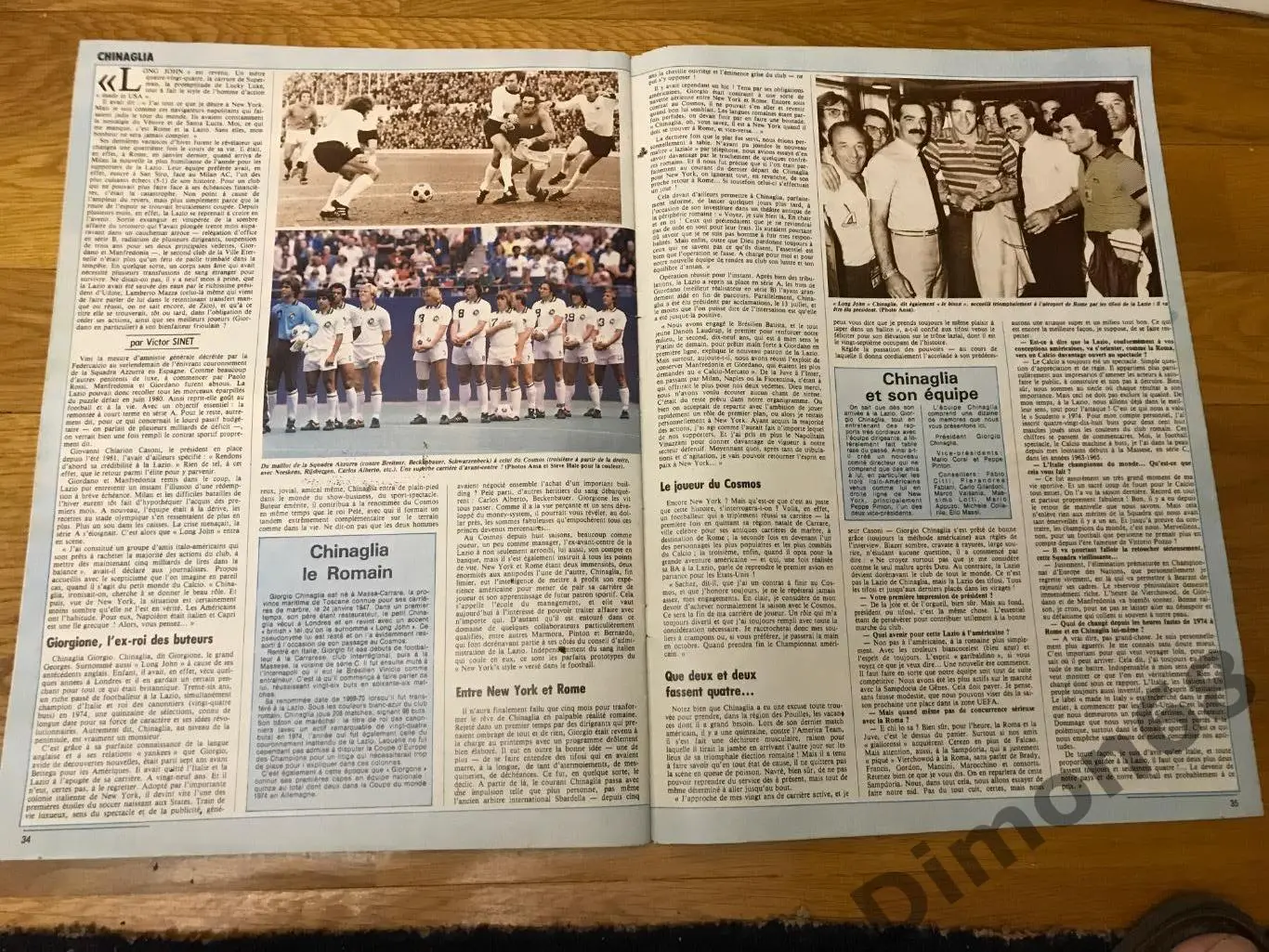 FRANCE football 705 1983г постер бордо журнал целый 3