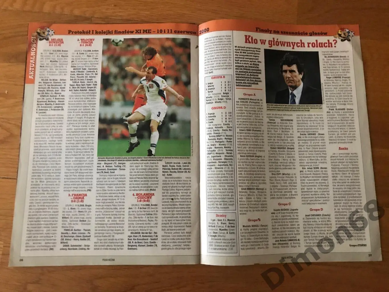 pilka nozna 2000г журнал не целый отсутствует центральный постер на два листа 6