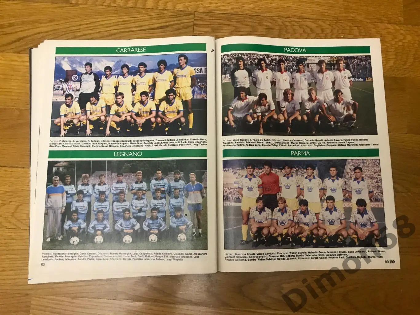 Guerin sportivo’50 1986г снимки 18команд C1без обложки и не целый 4