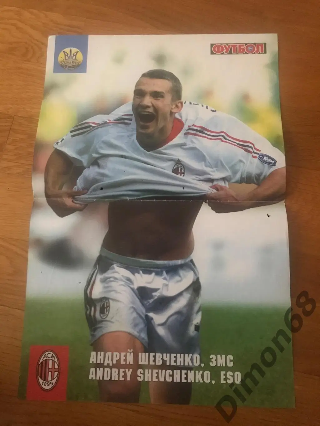 шевченко; милан 2003г лига чемпионов в идеальном состоянии