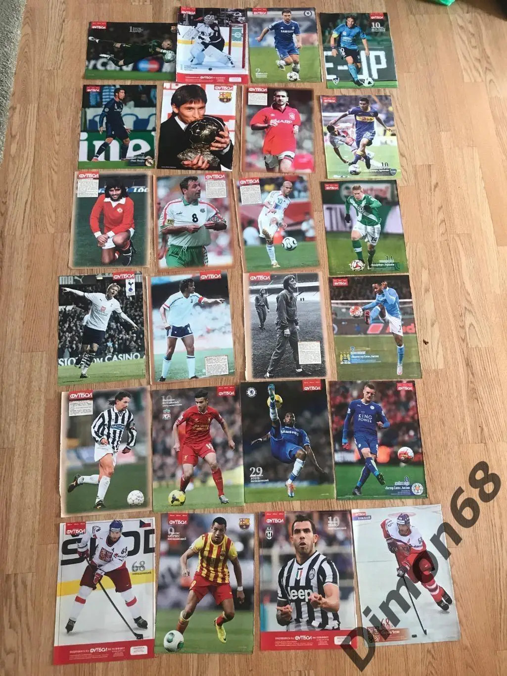 201 постеров игроков,190листов за одну цену