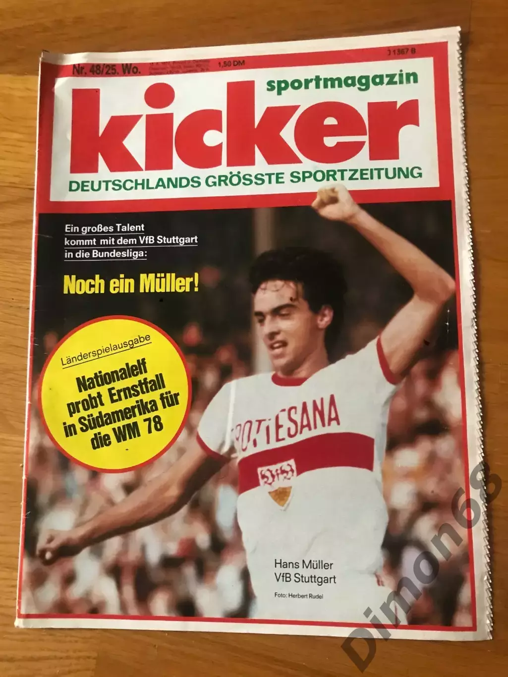 Kicker номер 48 1977г не целый без газетной вкладки