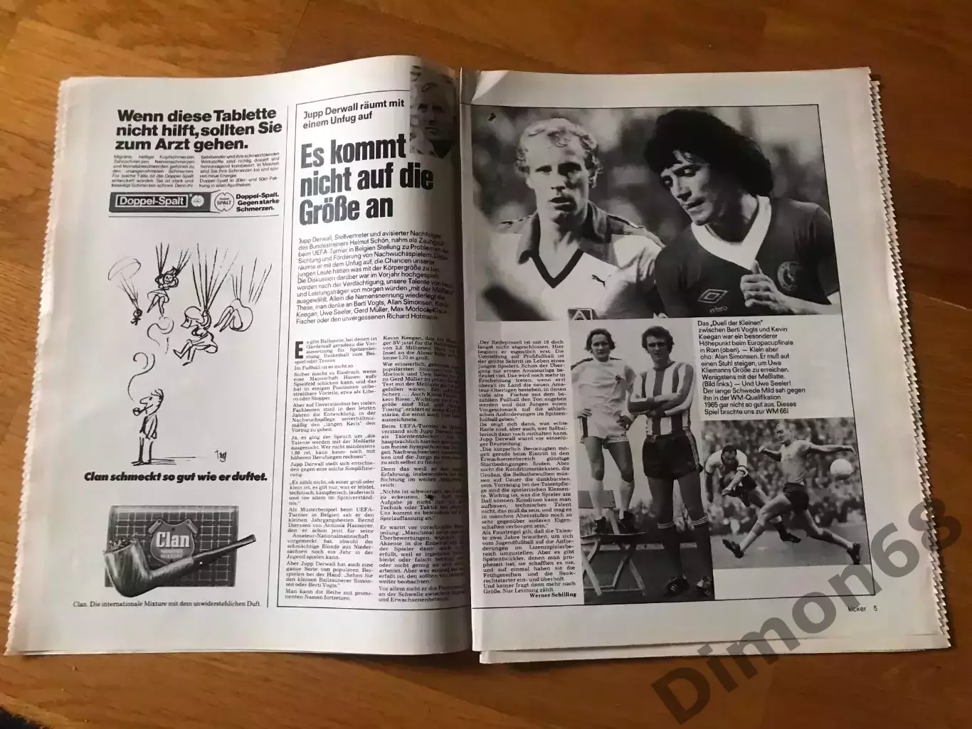 Kicker номер 48 1977г не целый без газетной вкладки 3