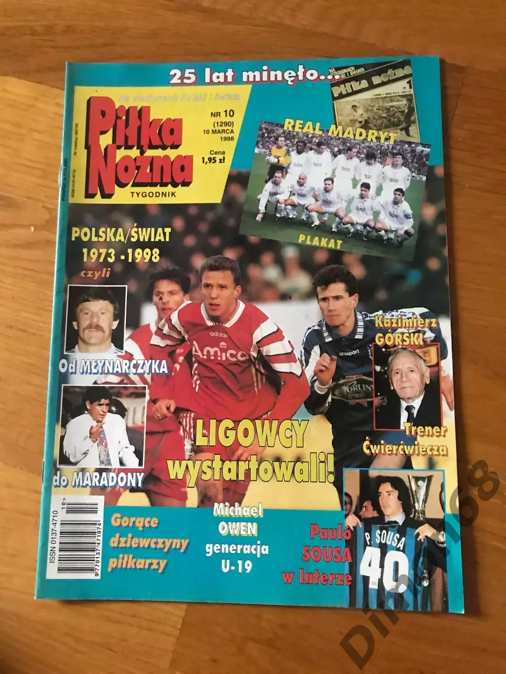 Pilka Nozna 1998г номер 10 без центрального постера а3