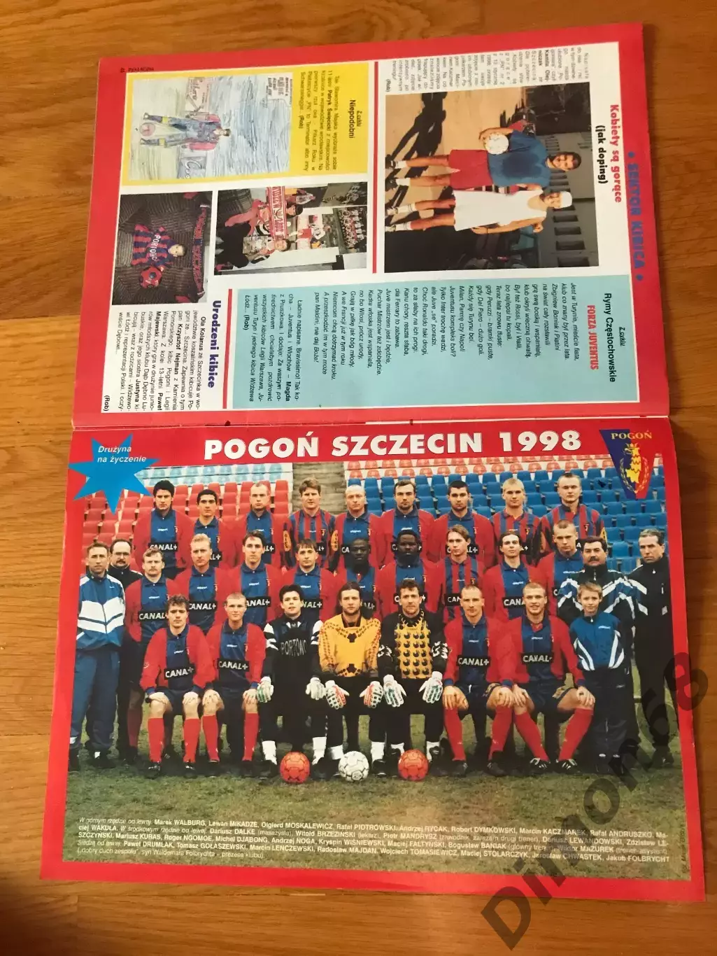 Pilka Nozna 1998г номер 10 без центрального постера а3 3