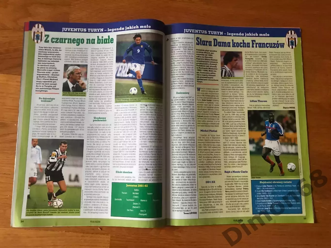 Pilka nozna номер 28 2001г без центрального постера а3 2