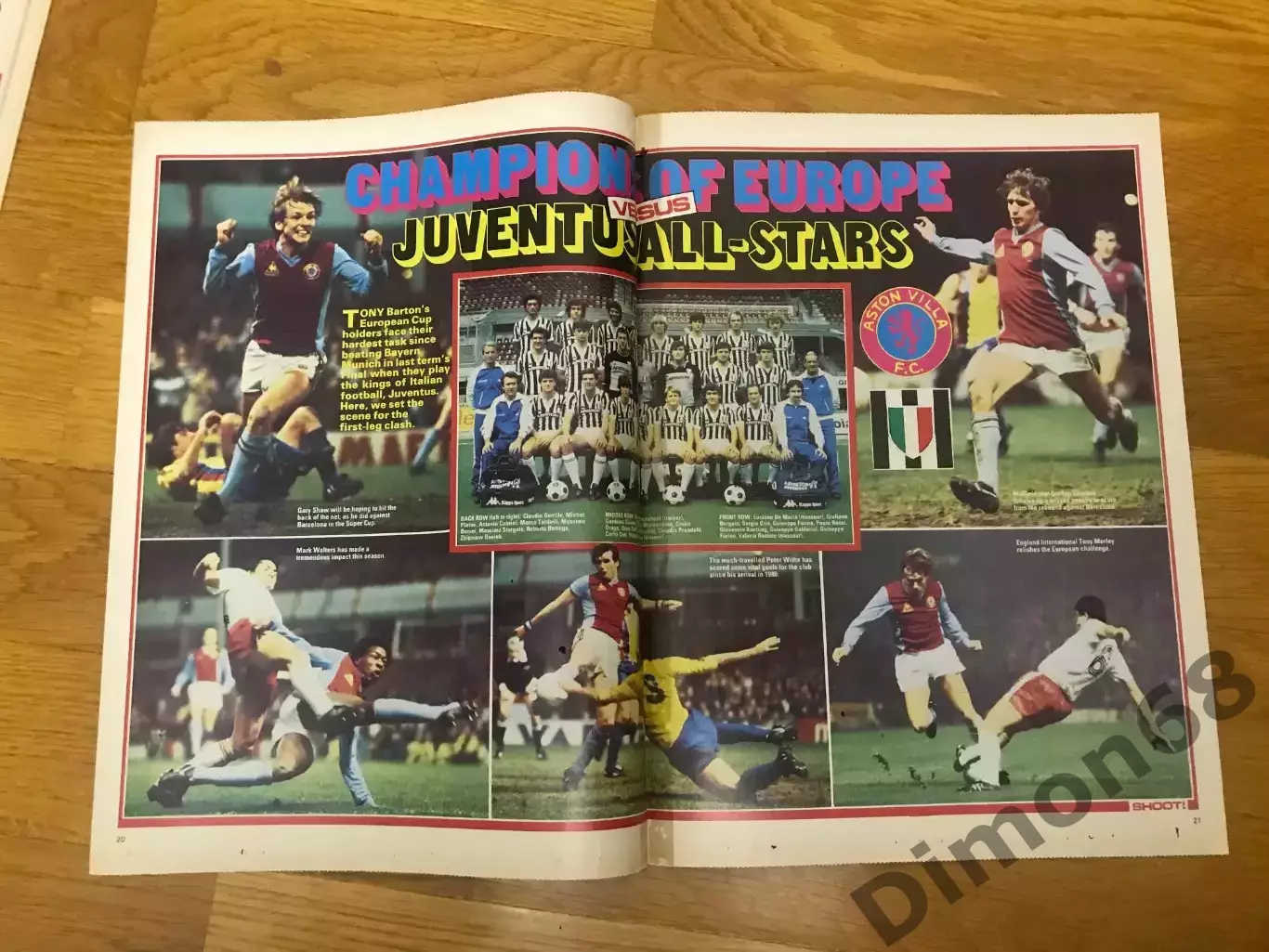 shoot перед 1/4 финало астон вила-ювентус 1983