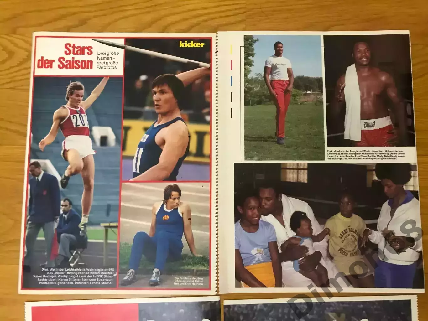 мохаммед али ; легкая атлетика ; гандбол kicker 70тых гг 1