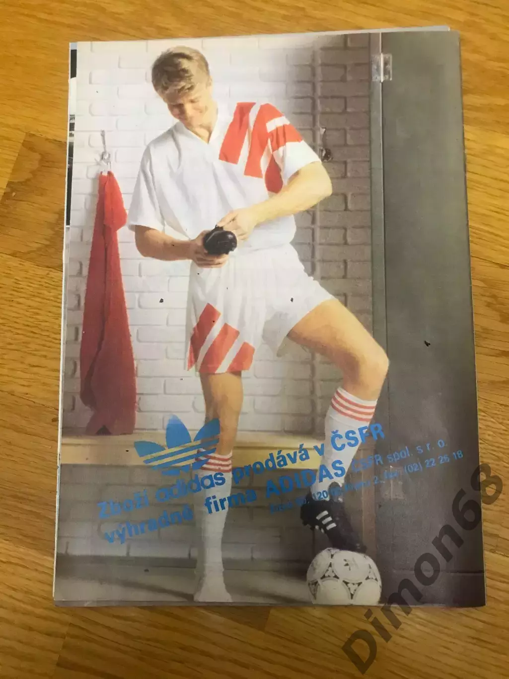 fotbal 1991г постер каниджа 1990г журнал не целый 4