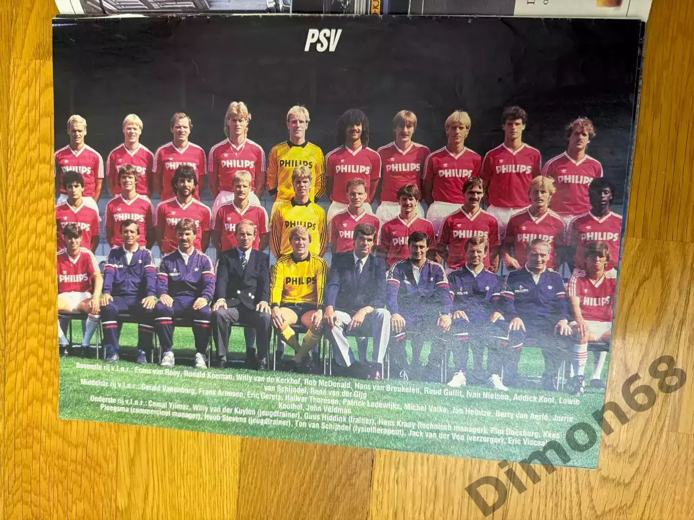 7 команда А4 чем. Голландии Eredivisie’86/87г