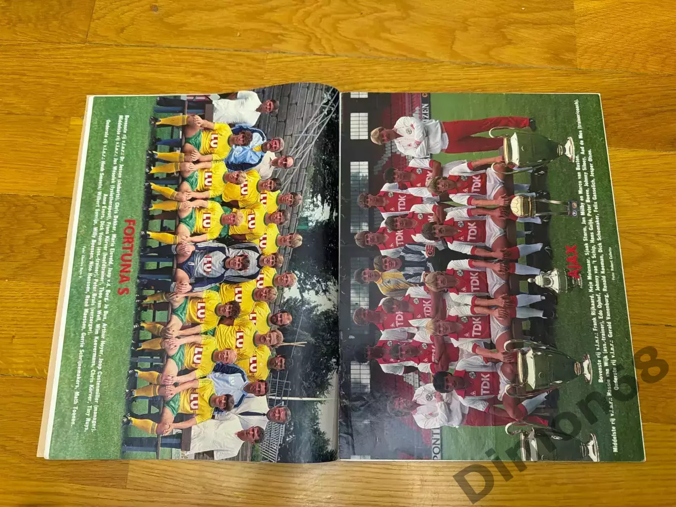 Voetbal чемпионат Голландии сезон 1983/84г 18 команд а4 2