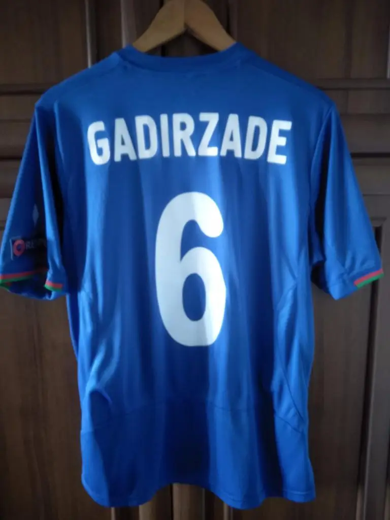 Оригинальная игровая футболка. Сборная Азербайджана. Азербайджан 3