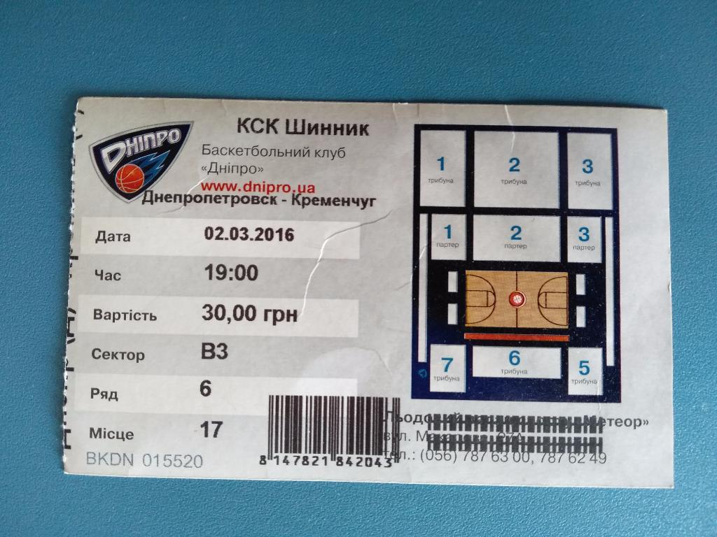 Баскетбол. Днепропетровск - Кременчуг. 02.03.2016