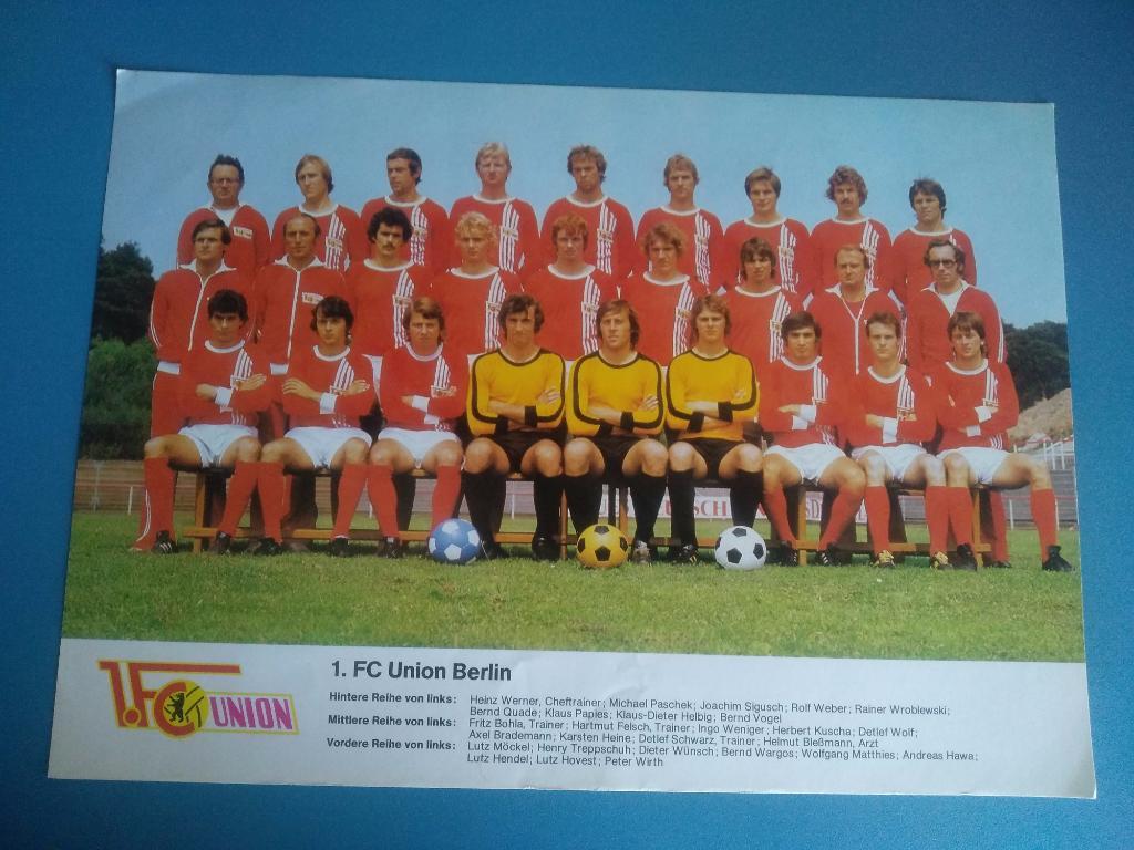 Фото ГДР, 1970 - х годов. 1. FC Union Berlin