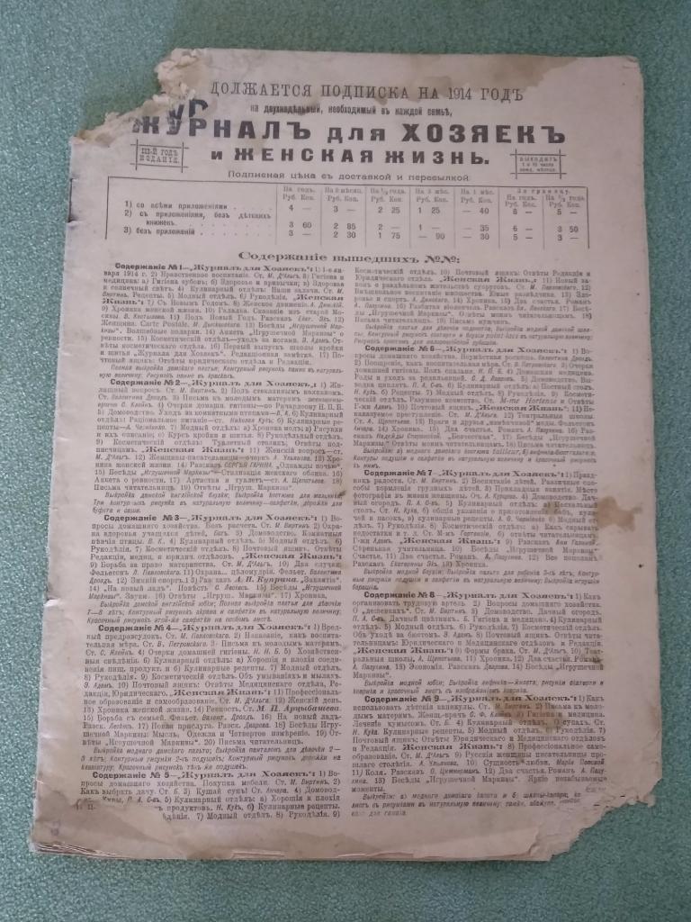 Россия. Журнал для хозяек и женская жизнь 1914