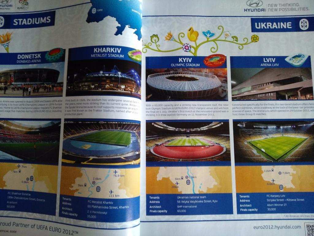 ЕВРО - 2012. Официальное издание на английском языке. Украина 2012. Россия 2012 4