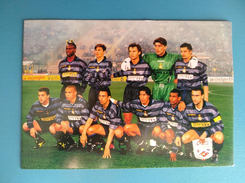 Открытка Интер Италия - Спартак Москва 1998