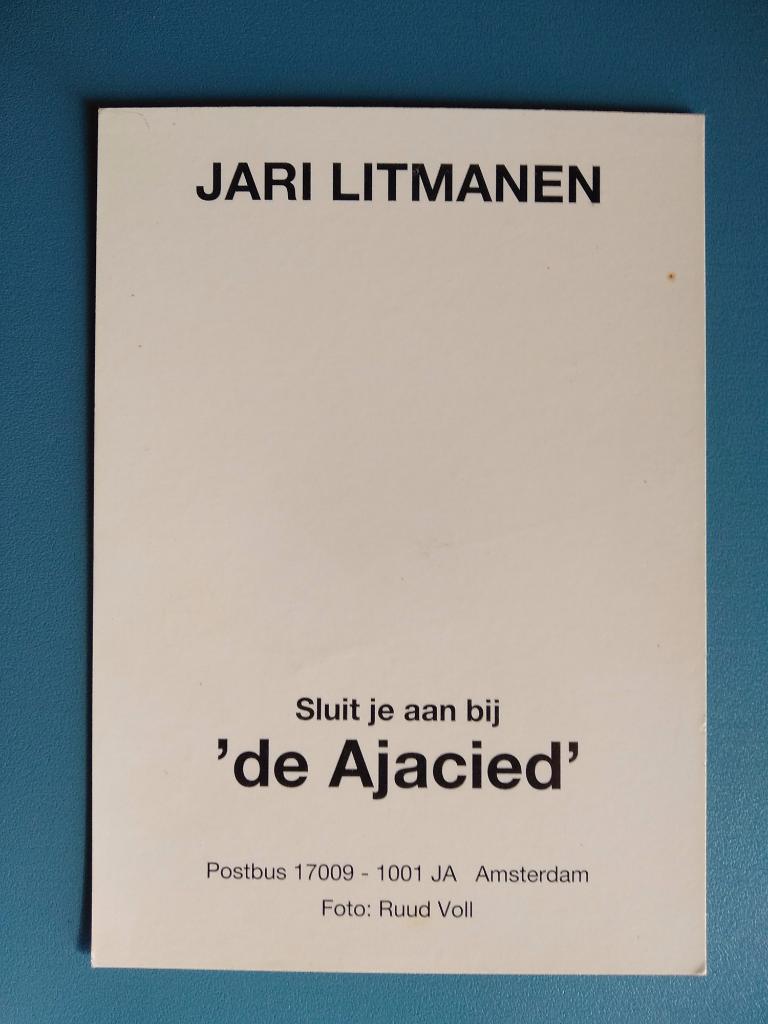 Комплект! Открытка. Аякс Голландия/Нидерланды 1993/1994 6