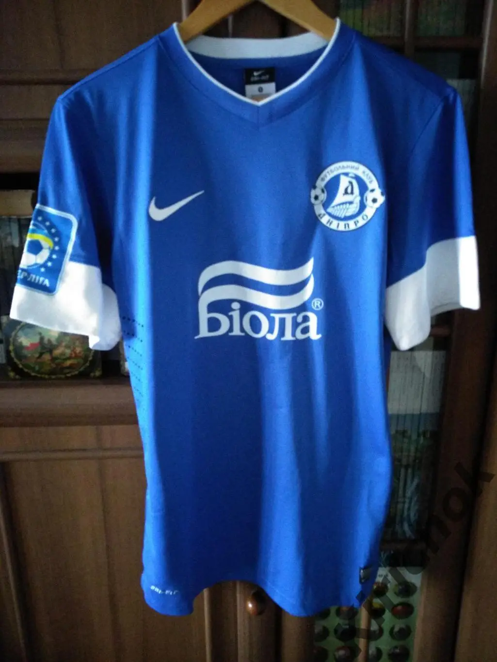 Оригинальная игровая футболка. ФК Днепр Днепропетровск.Джулиано. Сезон 2012/2013