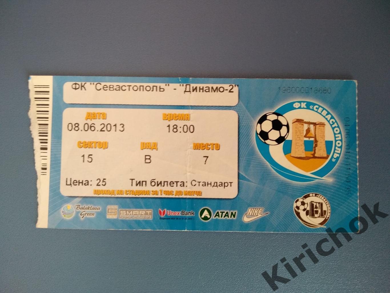ФК Севастополь Севастополь Крым - Динамо - 2 Киев 2012/2013