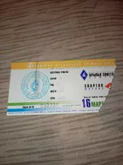 Билет футбол Крылья Советов Самара-:Спартак Москва 16.03.2002