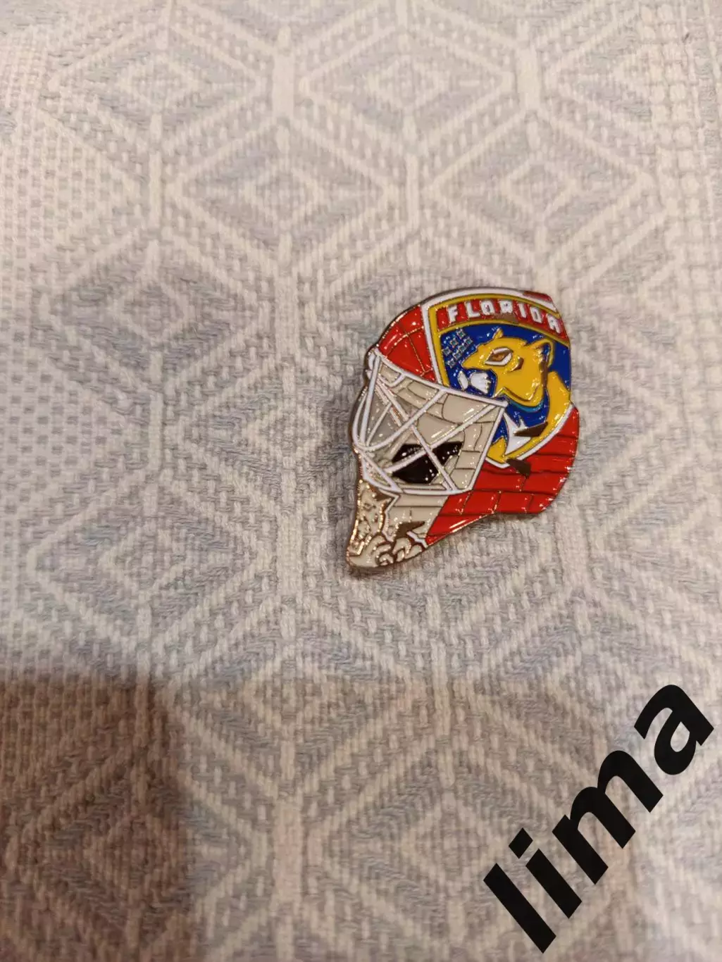 Знак хоккей НХЛ Шлем Бобровский Флорида Пантера