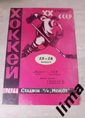 Молот Пермь - Ска Новосибирск 13-14.02.1966