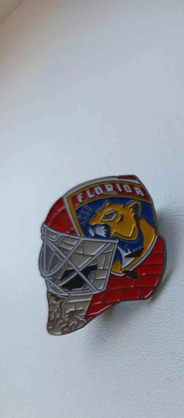 Знак хоккей НХЛ Шлем Бобровский Флорида Пантерс