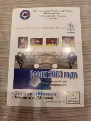 Динамо Москва - Локомотив Москва дубль 2003