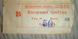 Билет футбол Зенит Ижевск- СКА Чита 06.06.1970