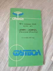 Зенит Ленинград-Кайрат 1987