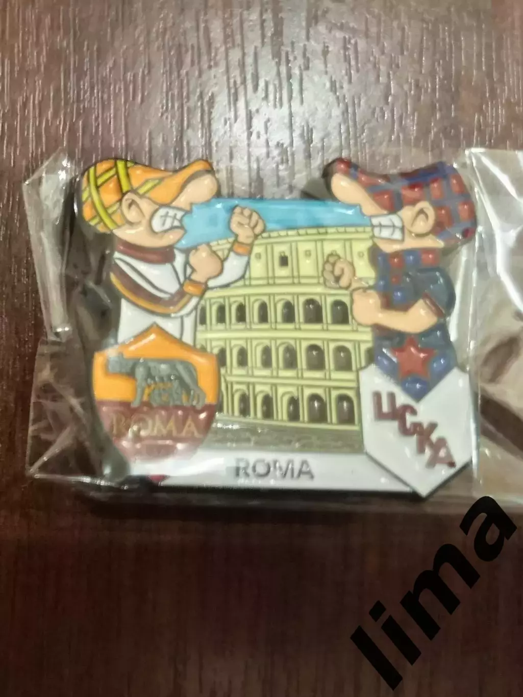 Знак футбол ЦСКА Москва- Рома Италия