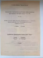 Кимры 1961/ВолгаКалинин Динамо Москва,Смоленск,Кострома,Калуга,Серпухов,Витебск