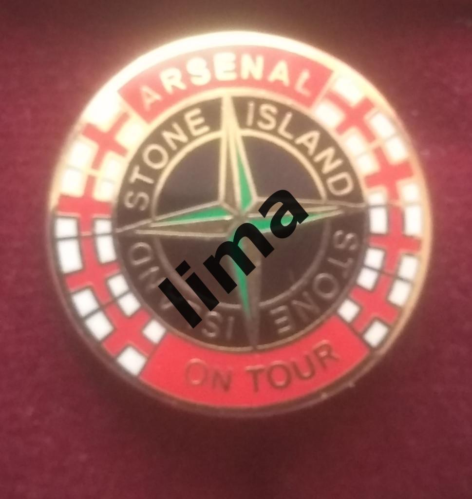 Значок ФК Арсенал Англия/ Stone island on tour/2