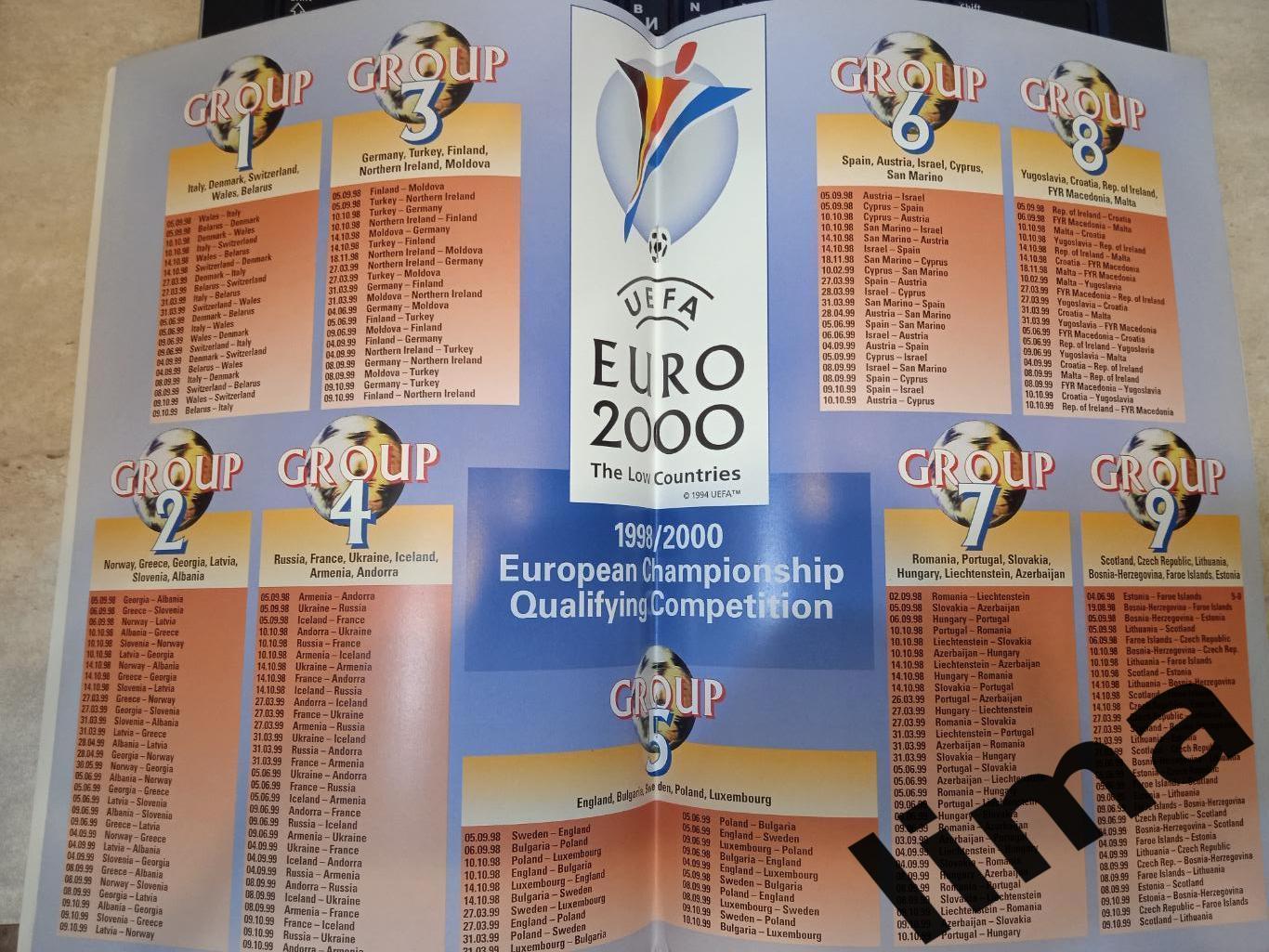 Официальный Бюллетень Журнал УЕФА Евро 1998-2000 сборные 1
