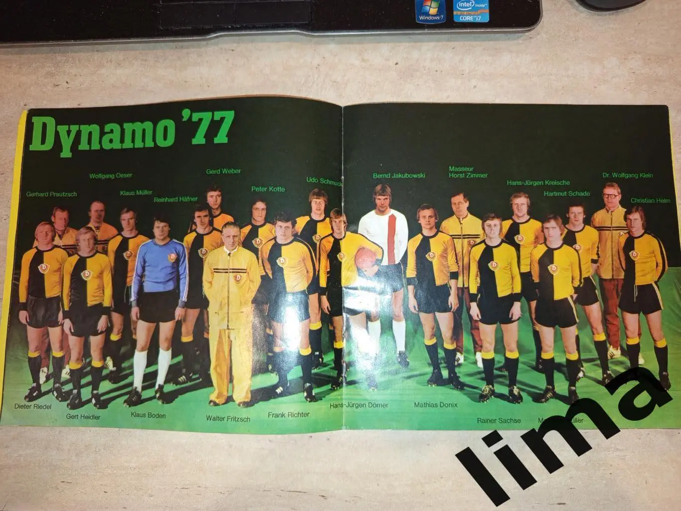 Буклет журнал Динамо Дрезден ГДР 1977 2